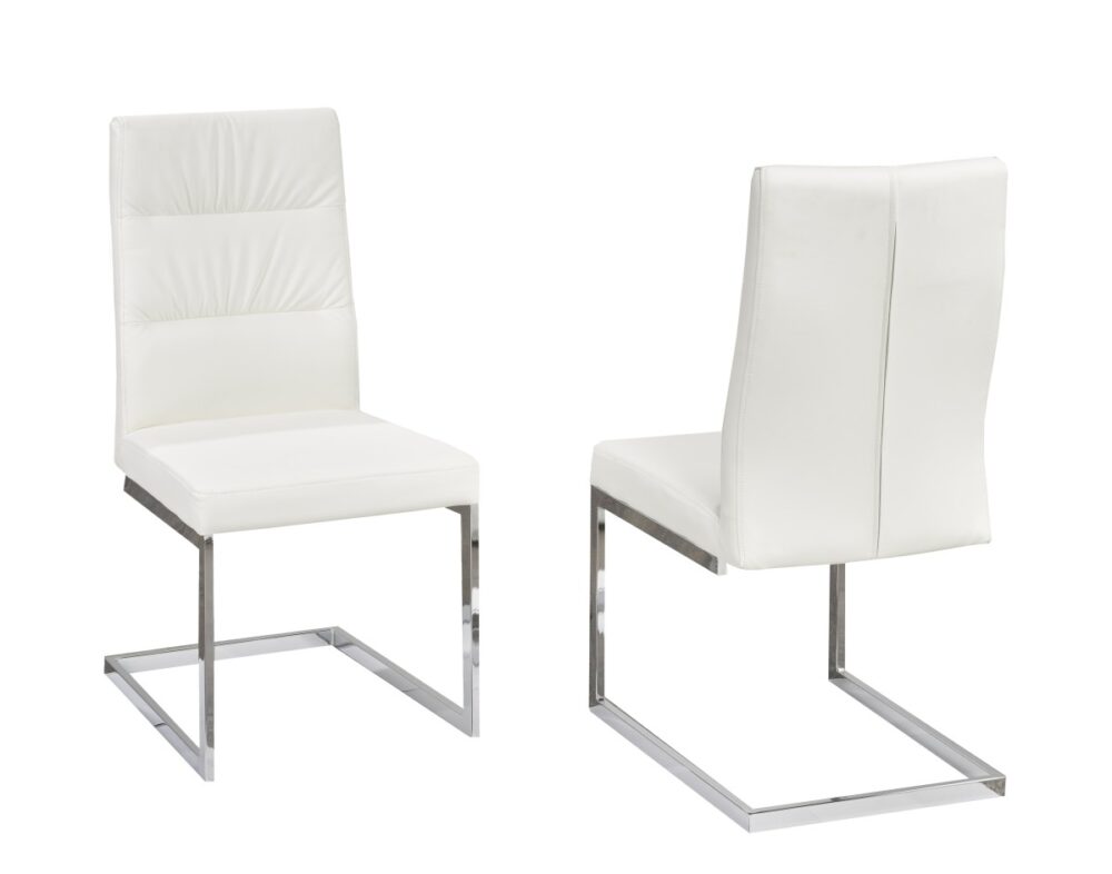 Dining Chair, Set Of 2 - White