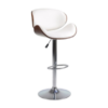 Bar Stool (White PU)  ST-7511 Set of 2 - Furniture Trends