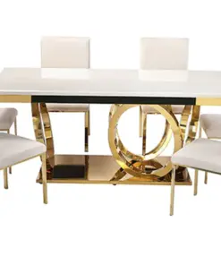 Ls_980 Ivory 7 Piece Dining Set