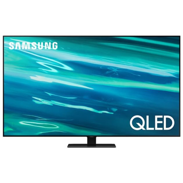 Samsung 55″ 4K UHD HDR QLED Tizen OS Smart TV (QN55Q80AAFXZC)- Titan Black