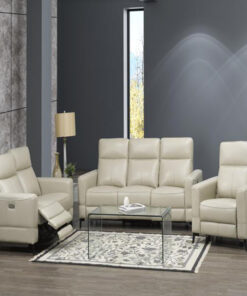 Reese Beige Recliner Sofa