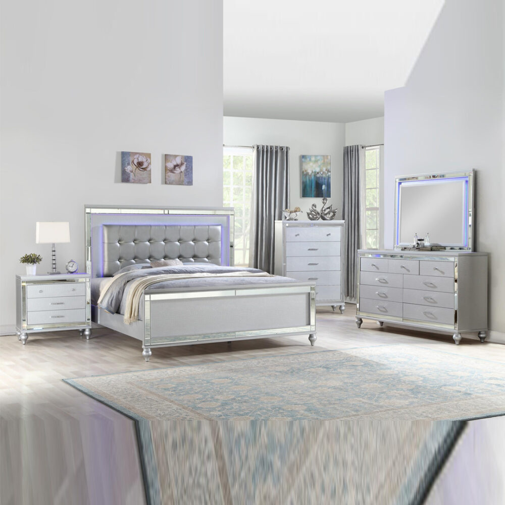 Sterling Silver Bedroom Set