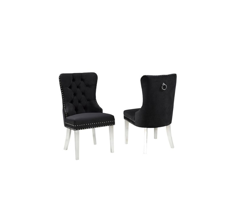 Emily Dining Chair, Set Of 2 - Black