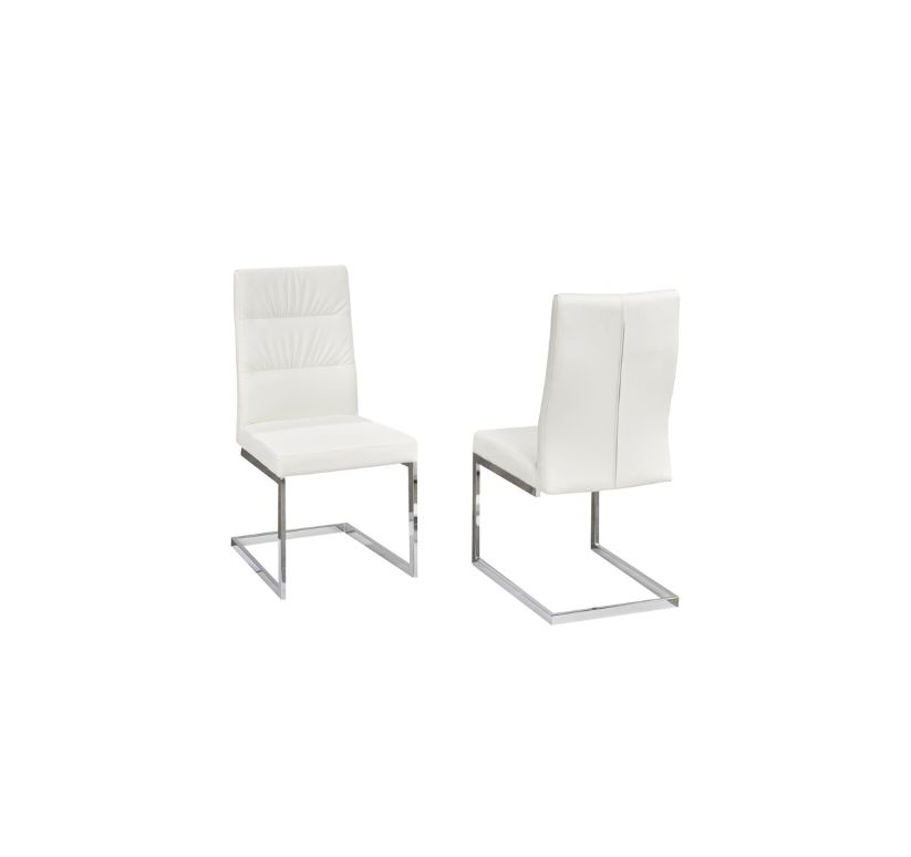 Dining Chair, Set Of 2 - White