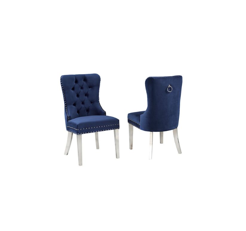 Emliy Dining Chair, Set Of 2 - Navy