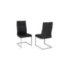 Dining Chair, Set Of 2 - Black - Furniture Trends