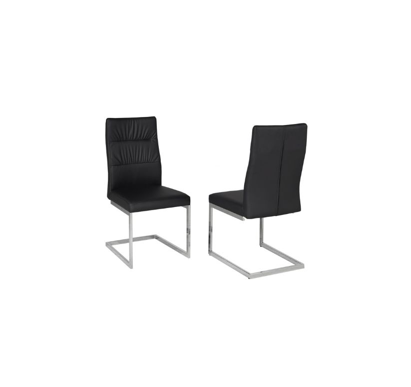 Dining Chair, Set Of 2 - Black