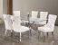 Emily 7 Piece Dining Set 4 Colors White , Black , Grey , Blue
