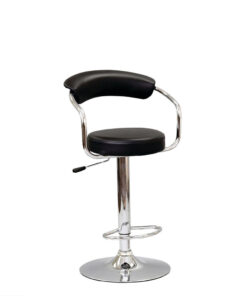 Alternative view of Bar Stool (Black PU) ST-7500-B Set of 2