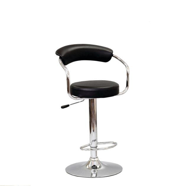 Bar Stool (Black PU) ST-7500-B Set of 2 - Image 2