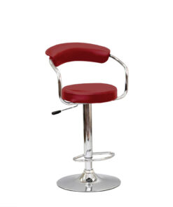 Alternative view of Bar Stool (Red PU)ST-7500-R Set of 2
