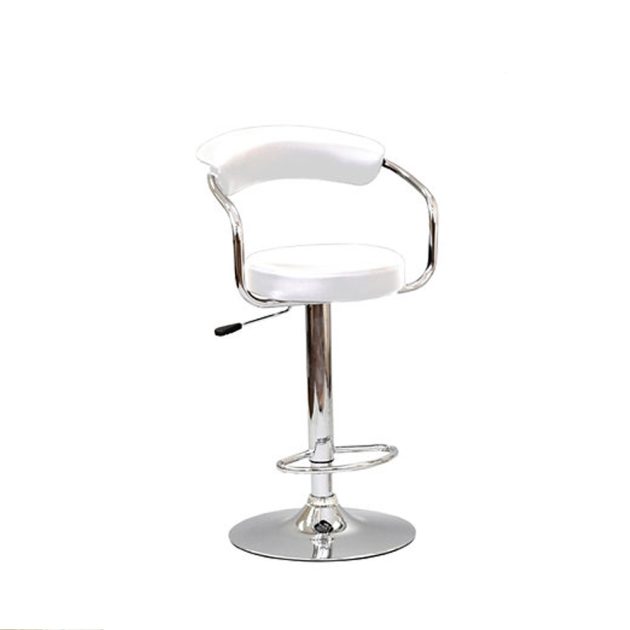 Bar Stool (White PU) ST-7500-W Set of 2 - Image 2