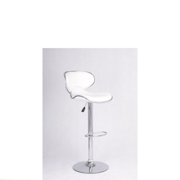 Bar Stool (White PU) ST-7703 Set of 2 - Image 2