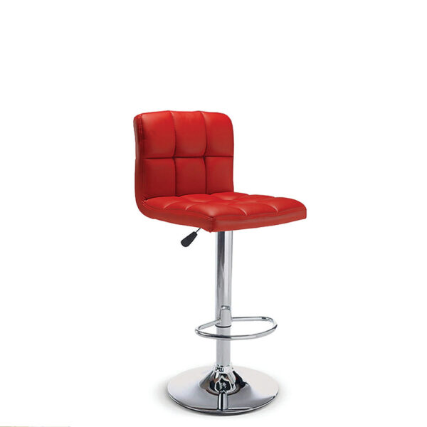 Alternative view of Bar Stool (Red PU) ST-139-R Set of 2