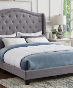 T2173 Double Size Bed Grey