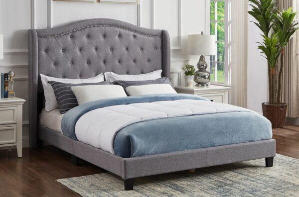 T2173 King Size Bed Grey