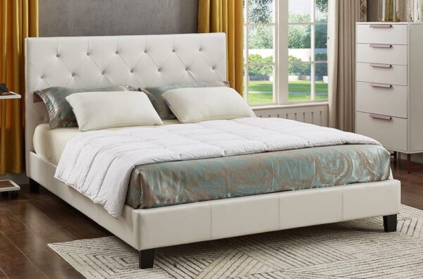 Single Size Bed White T2366
