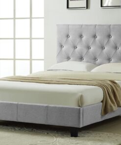 T2366 Double Size Bed Grey