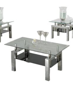 Modern Glass Coffee Table Set