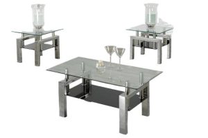 Modern Glass Coffee Table Set