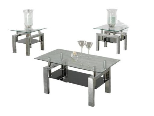 Modern Glass Coffee Table Set