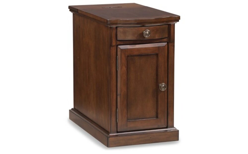 Laflorn Chairside End Table with USB Ports & Outlets