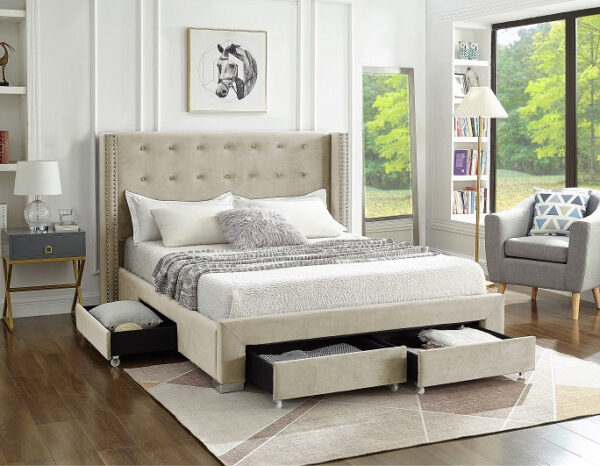 Alternative view of IF-5322 King Size Bed