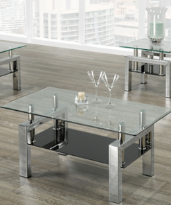 Alternative view of Modern Glass Coffee Table Set