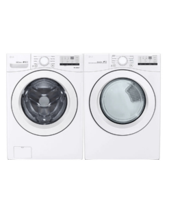 Alternative view of LG WM3400CW & DLE3400W Washer Dryer
