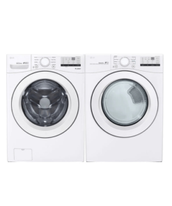 LG WM3400CW & DLE3400W Washer Dryer