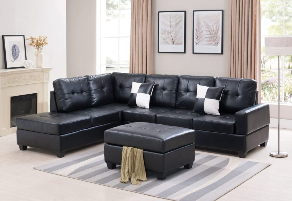 Nara sectional with ottoman
