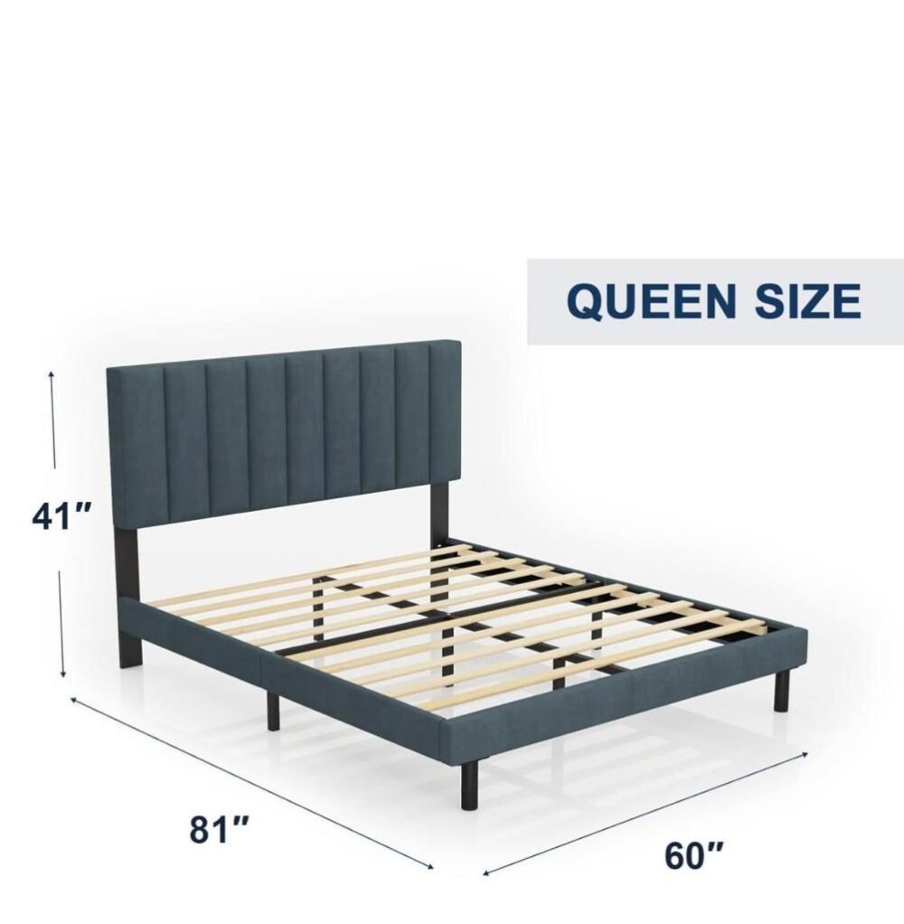 Alternative view of Queen Size bed with 10" inch memory foam mattress