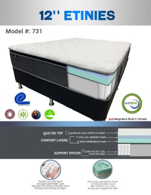 Alternative view of POCKET COILS 1100 series Etinnes