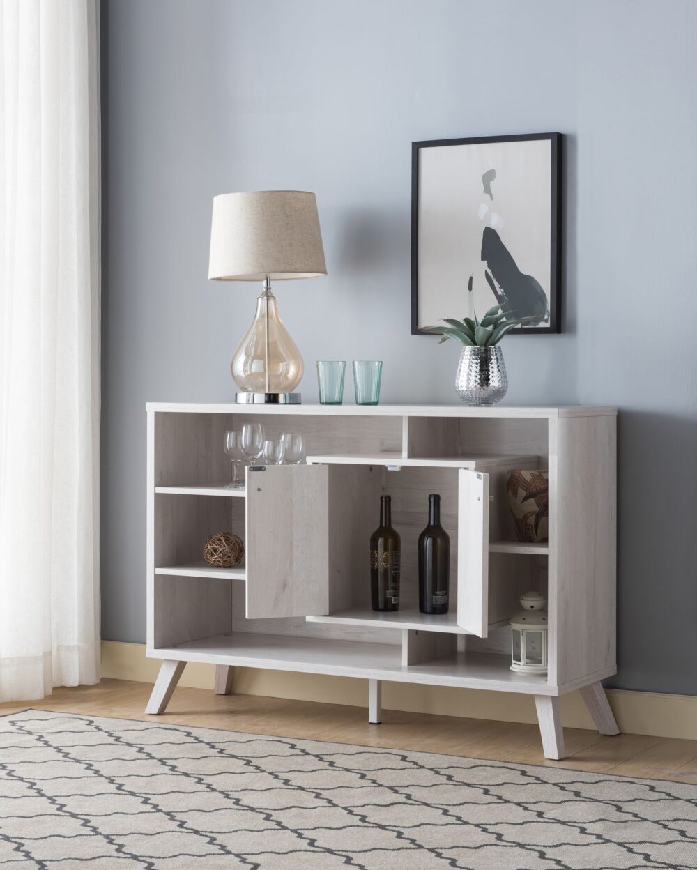 Alternative view of Buffet/Server - White Oak