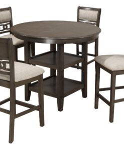 Alternative view of 5 Piece Counter Height  Set  - GREY