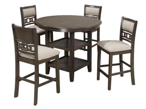 Alternative view of 5 Piece Counter Height  Set  - GREY