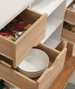 Alternative view of Buffet/Server - White/Oak