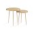 Side table AE-5030G-L/NKL GOLD