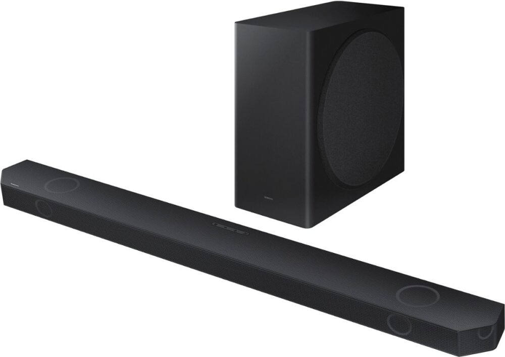 Alternative view of Samsung - Q-series 5.1.2 ch Wireless Dolby Atmos Soundbar w/ Q Symphony - Black