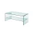 Bent Glass Coffee Table GY-S02CT-12 With Shelf