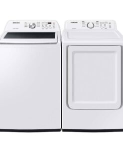 Samsung WA44A3205AW & DVE45T3200W Washer Dryer