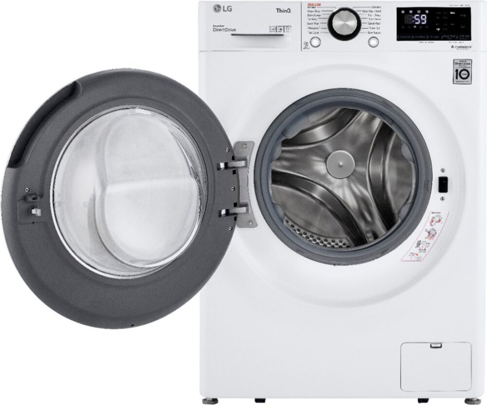 Alternative view of LG WM1455HWA & DLHC1455W Washer Dryer