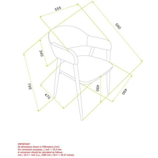 Alternative view of Archer Dining Chair, Set of 2, in Beige Fabric and Black