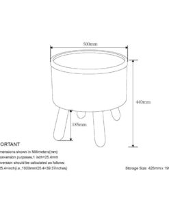 Alternative view of Betsy Round Storage Ottoman with Tray in Beige and Natural