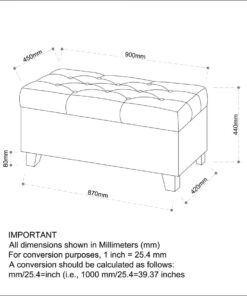 Alternative view of Harper Rectangular Storage Ottoman Bench in Beige
