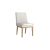 Cortez Dining Chair, Set of 2, in Beige Fabric and Natural