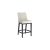 Jace 26" Counter Stool, Set of 2, in Beige Faux Leather and Black