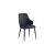 Kash Dining Chair, Set of 2, in Black Faux Leather and Black
