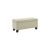 Lila Rectangular Storage Ottoman Bench in Beige