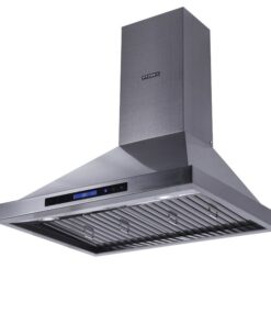 Alternative view of Frankfurt 30''/36'' Black Stainless Steel Wall Mount